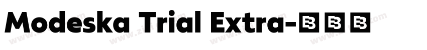 Modeska Trial Extra字体转换